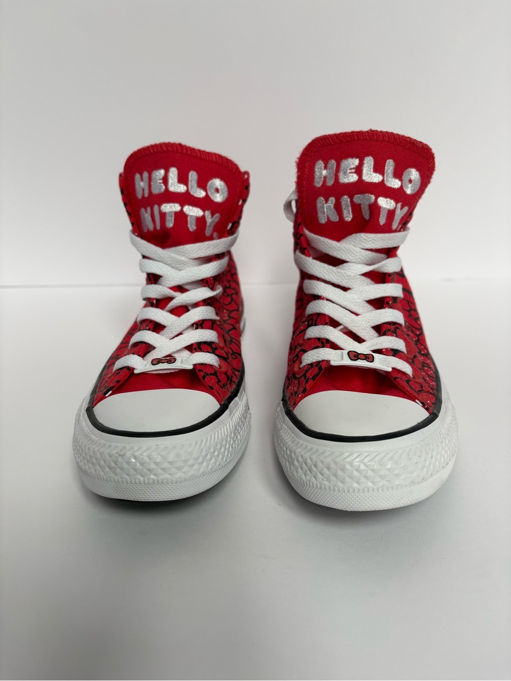 Converse x Hello Kitty Chuck Taylor High Tops - Red - Extra Laces - Ladies Sz 6